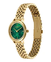 Olivia Burton Women's Honeycomb Ultra Slim Gold Tone Bracelet Watch, 28mm