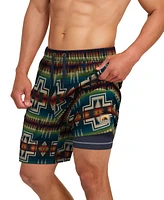 Pendleton Men's Printed 7" Packable Swim Trunk
