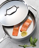 Tramontina Tri-Ply Clad Stainless Steel 6-Qt. Covered Deep Saute Pan