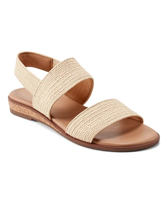 Easy Spirit Women's Lana Double Band Flat Slingback Sandals
