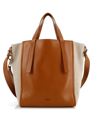 Pre-Owned Chloe Medium Sense Tote Leather and Canvas