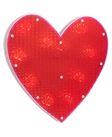 Northlight 13" Lighted Shimmering Heart Valentine's Day Window Silhouette Decoration