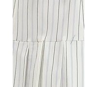 B Darlin Juniors' Striped Pleated Mini Dress