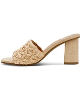 Dv Dolce Vita Women's Honey Raffia Block-Heel Dress Sandals