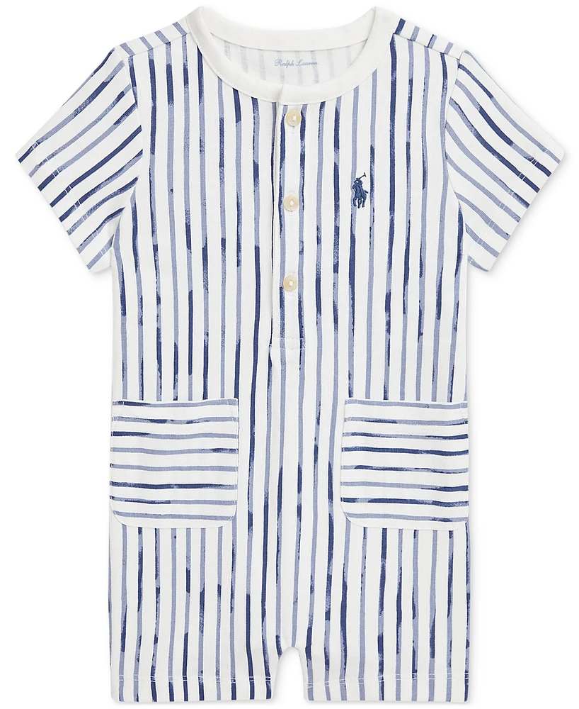 Polo Ralph Lauren Baby Boys Striped Jersey Shortall
