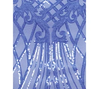 B Darlin Women's Sequined Chiffon-Tie Bodycon Dress