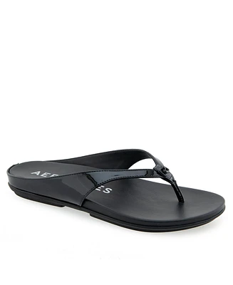 Aerosoles Women's Fisher Round Toe Thong Sandals