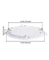 4x 15W Round Led Recessed Ceiling Panel Down Light Fixture Bulb Lamp W/ Driver