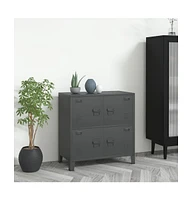 Industrial Storage Chest Anthracite 29.5"x15.7"x31.5" Steel