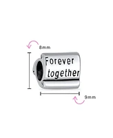 Bling Jewelry Love Family Couples Mantra Charm Bead Sterling Silver for European Bracelet