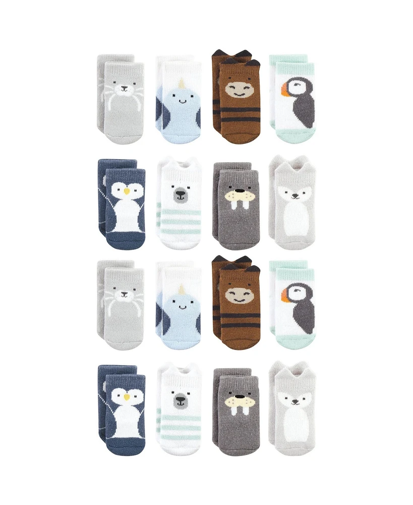 Hudson Baby Boys Cotton Rich Terry Socks -Pack