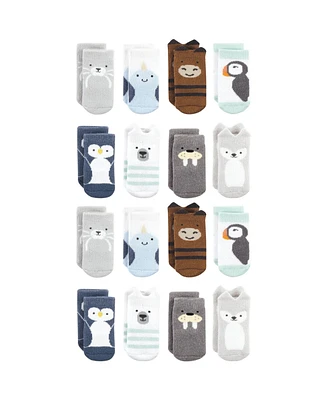 Hudson Baby Boys Cotton Rich Terry Socks -Pack