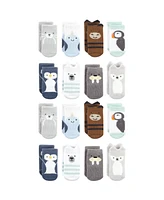 Hudson Baby Boys Cotton Rich Terry Socks -Pack