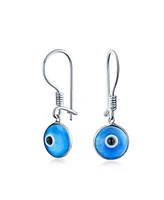 Bling Jewelry Spiritual Protection Nazar Evil Eye Dangle Earrings Sterling Silver Hooks