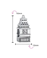 Bling Jewelry London Big Ben Charm Bead Sterling Silver for European Bracelet