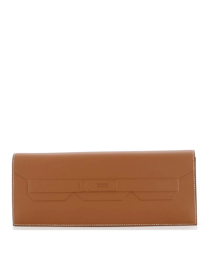 Pre-Owned HERMES Long Shadow Clutch Swift