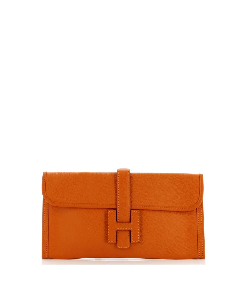 Pre-Owned HERMES 29 Jige Elan Clutch Epsom