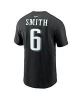 Nike Men's DeVonta Smith Black Philadelphia Eagles Super Bowl Lix Name Number T-Shirt