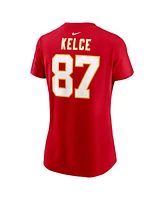 Nike Women's Travis Kelce Red Kansas City Chiefs Super Bowl Lix Name Number T-Shirt