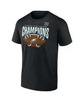 Fanatics Men's Black Philadelphia Eagles 2024 Nfc Champions Hometown Not Done T-Shirt