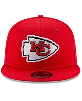 New Era Men's Red Kansas City Chiefs Super Bowl Lix Side Patch 9FIFTY Snapback Hat