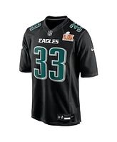 Nike Men's Cooper DeJean Carbon Black Philadelphia Eagles Super Bowl Lix Fashion Game Player Jersey