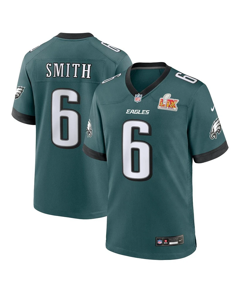 Nike Men's DeVonta Smith Midnight Green Philadelphia Eagles Super Bowl Lix Game Player Jersey