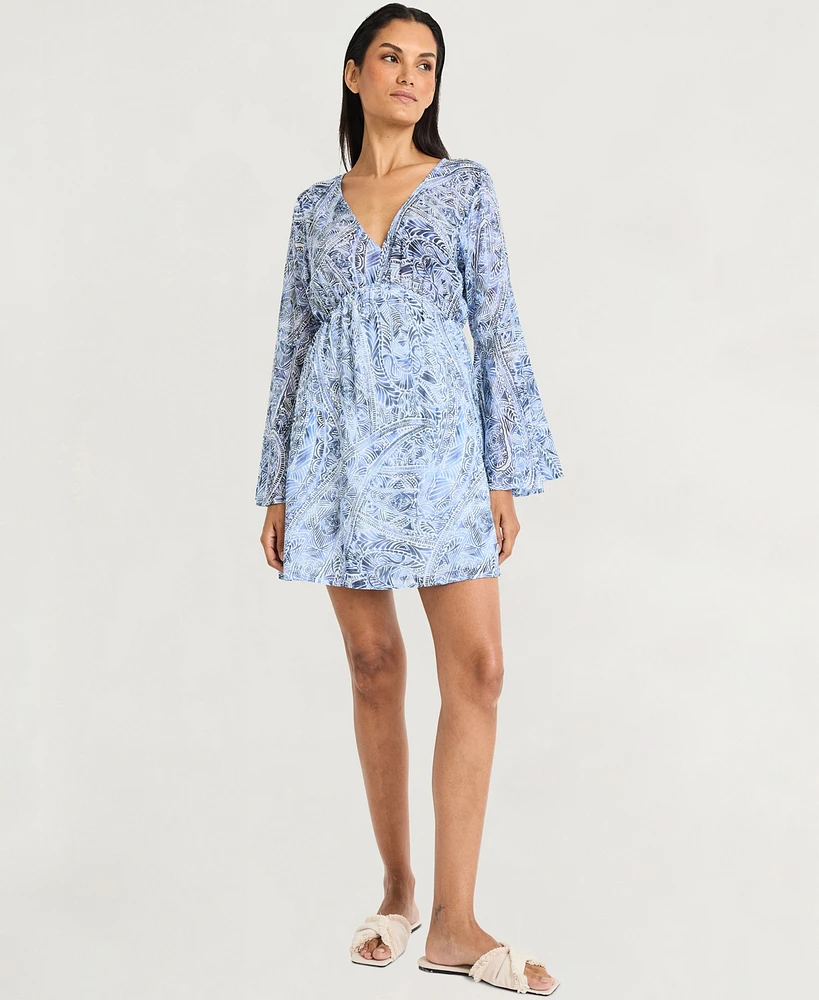 The Good Journey Women's Cotton Printed Fit & Flare Dress