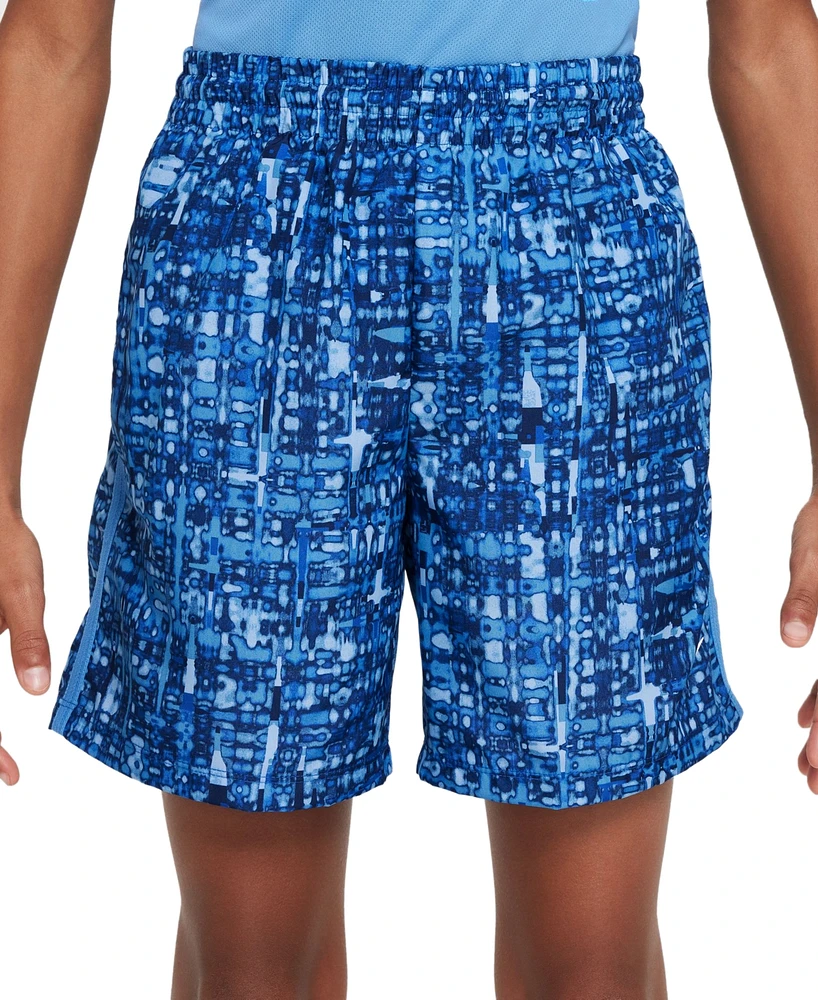 Nike Big Boys Dri-fit Woven Drawstring Printed Shorts