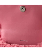 Pre-Owned Balenciaga Medium Fluffy Hourglass Top Handle Bag Faux Fur