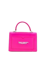 Pre-Owned Off White Jitney 1.4 Bag Printed Leather