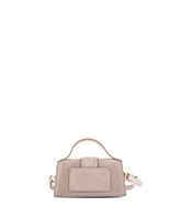 Pre-Owned Jacquemus Le Bambino Top Handle Flap Bag Suede