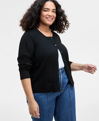 On 34th Trendy Plus Sweater Cardigan, Exclusively at Macy's