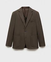 Mango Men's Eu Slim-Fit Wool-Blend Blazer