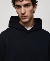 Mango Men's Regular-Fit Cotton-Blend Hoodie