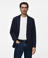 Mango Men's Eu Slim-Fit Cotton Blazer