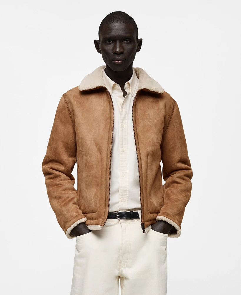 Mango Men's Double-Faced Sheepskin Jacket