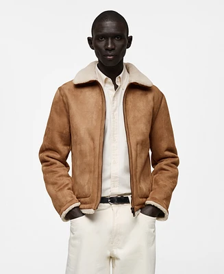 Mango Men's Double-Faced Sheepskin Jacket