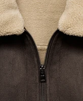 Mango Men's Shearling And Faux-Suede Jacket