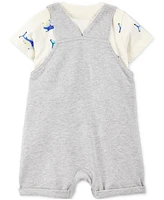 Carter's Baby Boys Shark-Print T-Shirt & Shortall, 2 Piece Set