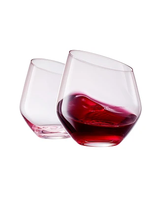 The Wine Savant Khen Pink Wine Glasses, Set of 2