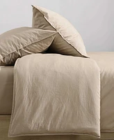 Calvin Klein Washed Percale Solid 2-Pc. Comforter Set, Twin/Twin Xl