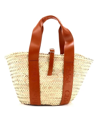 Pre-Owned Chloe Large x Mifuko Woody Tote Raffia