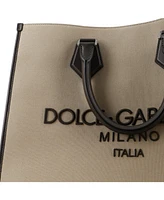 Pre-Owned Dolce & Gabbana Large Edge Logo Tote Canvas