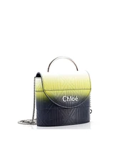 Pre-Owned Chloe Small Aby Lock Bag Embossed Leather