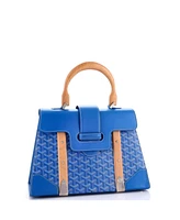Pre-Owned Goyard Mm Saigon Top Handle Bag Coated Canvas with Leather