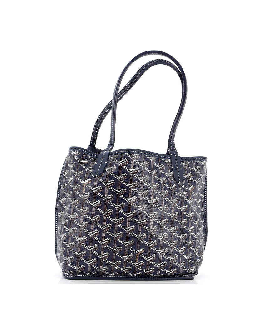 Pre-Owned Goyard Mini Anjou Reversible Tote Coated Canvas