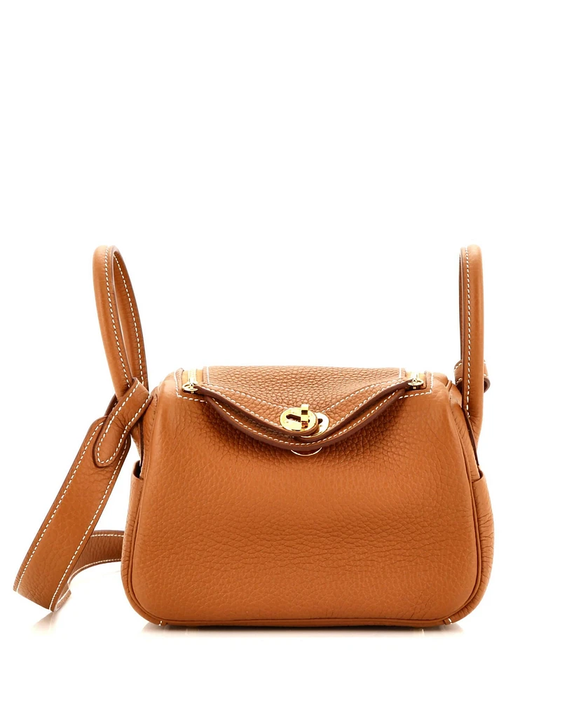 Pre-Owned HERMES Mini Lindy Bag Clemence