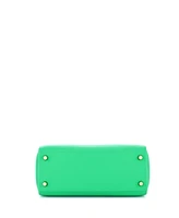 Pre-Owned HERMES Kelly 25 Handbag Green Swift with Gold Hardware