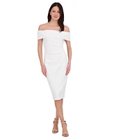 Eliza J Women's Embellished Off-Shoulder-Neck Sheath Dress